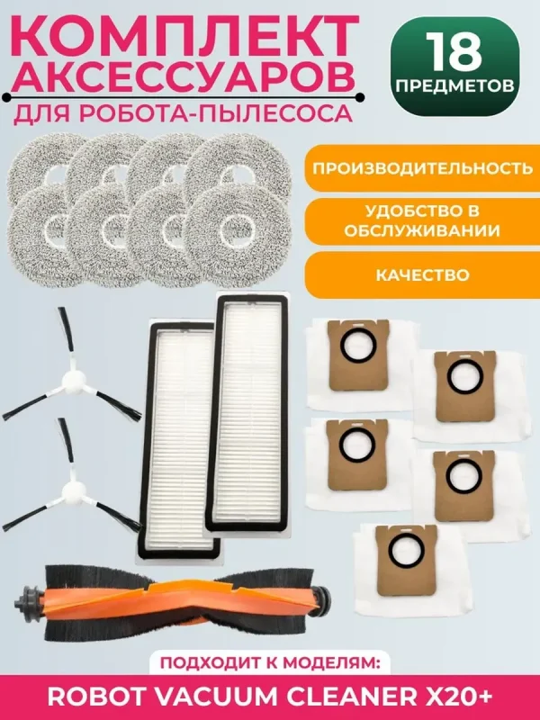 Комплект аксессуаров для пылесоса Xiaomi Vacuum Cleaner X20+ — изображение 1