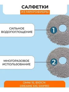 Тряпка для робота пылесоса Xiaomi,Omni S10