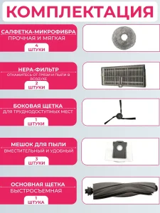 Комплект аксессуаров для пылесоса Dreame X40 Ultra Complete — изображение 2