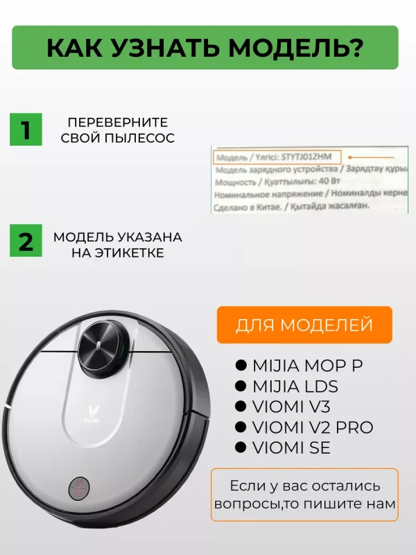 Аксессуары для робота-пылесоса Xiaomi, Mijia Lds Mop P — изображение 2