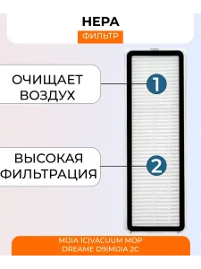 Салфетка и фильтр для Xiaomi, Mijia 1с / 2с / Mop / F9 — изображение 2