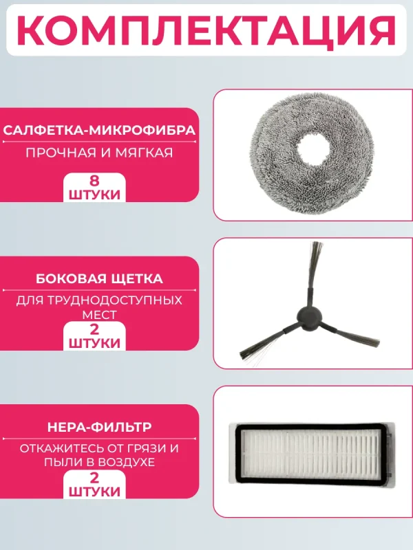 Комплект аксессуаров для пылесоса Dreame L20 Ultra/L30 Ultra — изображение 3
