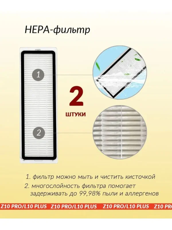 Запчасти для робота пылесоса Xiaomi, Dreame L10 Plus;Z10pro — изображение 3