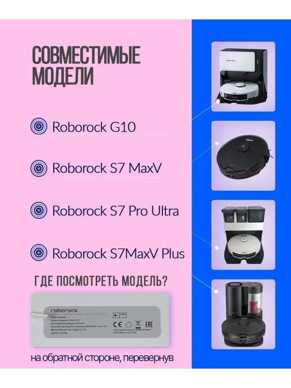 4тряпки+1основная+2боковые щетки белые+2фильтра S7/S7+ — изображение 3