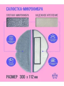 2 фильтра + 5 сменных тряпок-микрофибры Roborock T7S — изображение 4