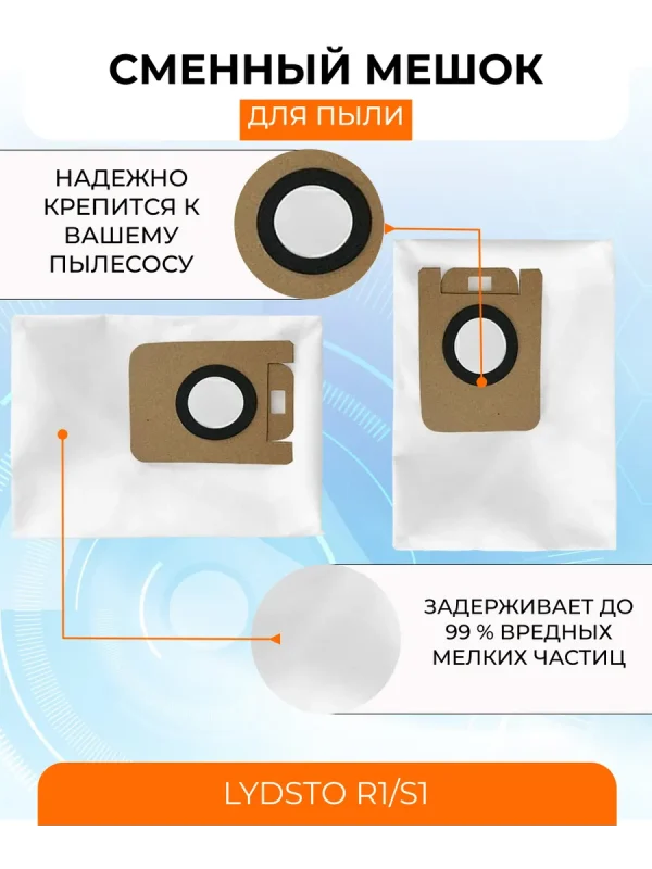 Аксессуары для робота пылесоса Xiaomi, Lydsto R1;S1 — изображение 5