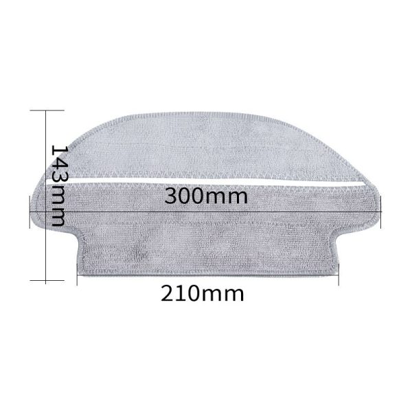 MiLion / Аксессуары для пылесоса Xiaomi , Viomi , Mijia LDS , Vacuum Mop Pro / сменные тряпка микрофибра + НЕРА фильтр 2 шт + боковая щетка — изображение 8
