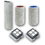 Аксессуары для пылесоса Xiaomi , Roborock Dyad / сменные НЕРА фильтр 2 шт + длинная основная щетка + короткая щетка 2 шт — изображение 4