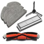 MiLion / Аксессуары для пылесоса Xiaomi , Mi Robot Vacuum Mop / сменные тряпка микрофибра 3 шт + НЕРА фильтр + основная щетка + боковая щетка — изображение 4