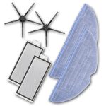 MiLion / Аксессуары для пылесоса Xiaomi Roborock Q7 Max / сменные тряпка микрофибра 2 шт + НЕРА фильтр 2 шт + боковая щетка 2 шт + мешок для сбора пыли 4 шт — изображение 5