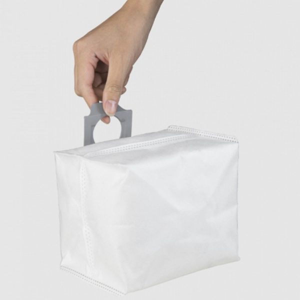 MiLion / Аксессуары для пылесоса Xiaomi Roborock Q7 Max / сменные тряпка микрофибра 2 шт + НЕРА фильтр 2 шт + боковая щетка 2 шт + мешок для сбора пыли 4 шт — изображение 14