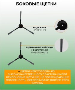 Комплект аксессуаров для пылесоса Xiaomi , Roidmi EVE Plus , Xclea H30 , Xclea H30 plus / сменные тряпка микрофибра + мешок для сбора пыли + боковые щетки + НЕРА фильтр — изображение 7