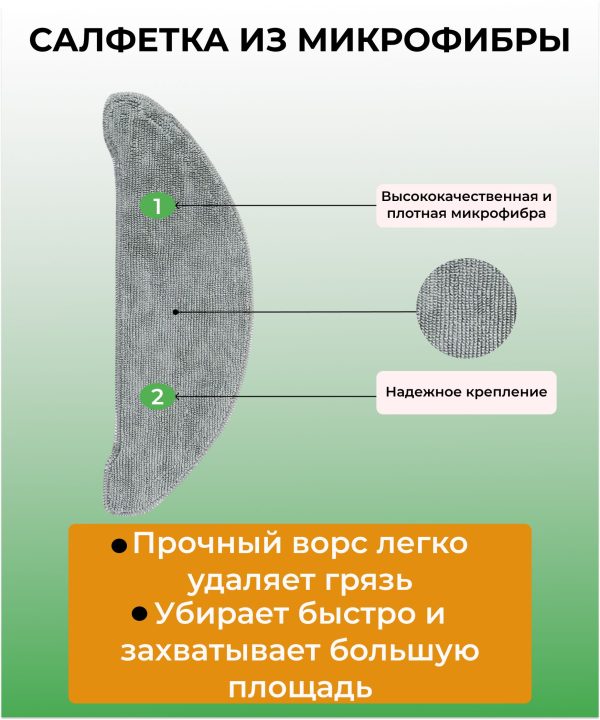 Комплект аксессуаров для пылесоса Xiaomi , Roidmi EVE Plus , Xclea H30 , Xclea H30 plus / сменные тряпка микрофибра + мешок для сбора пыли + боковые щетки + НЕРА фильтр — изображение 4