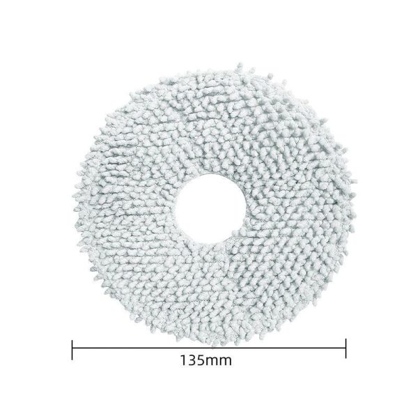 Комплект аксессуары для робота пылесоса Xiaomi , Mijia Infinite Robot Vacuum-Mop 1S (OMNI 1S): 4 сменная тряпка , 2 нера фильтр , 1 основная щетка , 2 боковая щетка , 2 мешки для пылесоса — изображение 6