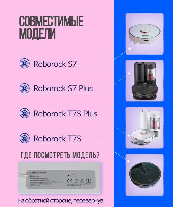 Аксессуары для робота-пылесоса Roborock S7 — изображение 13