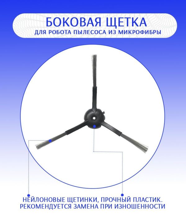 Аксессуары для пылесоса Xiaomi , Mijia 1C 2C 1T Dreame F9 / сменные тряпка микрофибра 3 шт + НЕРА фильтр + основная щетка + боковая щетка — изображение 6