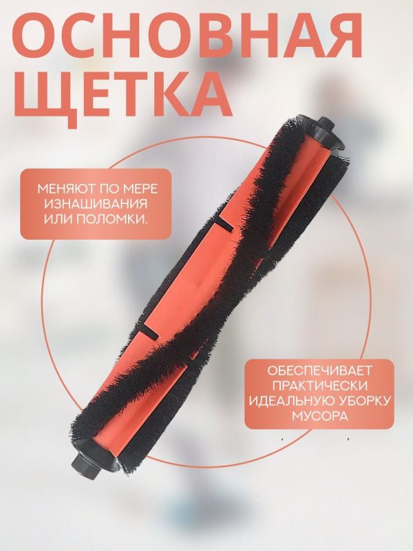 MiLion / Аксессуары для пылесоса Xiaomi , Dreame D9 Pro / сменные тряпка микрофибра 3 шт + НЕРА фильтр + основная щетка + боковая щетка — изображение 2