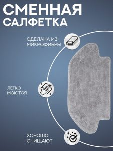 Аксессуары для пылесоса Xiaomi, Robot Vacuum-Mop P / сменные тряпка микрофибра 2 шт + НЕРА фильтр 2 шт — изображение 2