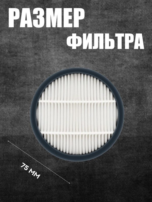 НЕРА- фильтр для вертикального пылесоса Xiaomi, Deerma VC40 (комплект 3 штуки) — изображение 3