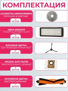 Комплект аксессуаров для пылесоса Dreame L20 Ultra/L30 Ultra — изображение 7