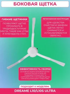 Запчасти для робота пылесоса Xiaomi, Dreame L10 Ultra — изображение 7
