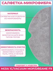 Аксессуары для робота пылесоса Xiaomi, Mijia Dreame Mop — изображение 10