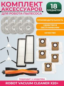 Комплект аксессуаров для пылесоса Xiaomi Vacuum Cleaner X20+ — изображение 9