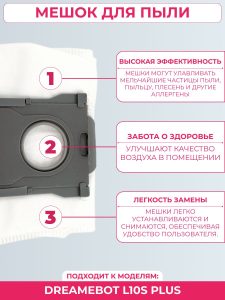 Комплект аксессуаров для пылесоса DreameBot L10s Plus — изображение 15