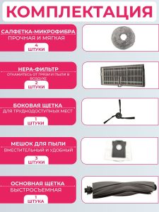 Комплект аксессуаров для пылесоса Dreame X40 Ultra Complete — изображение 11